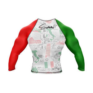 Lightweight Rash Guard for Men Latest Design Full <b>Sleeves</b> Gym Shirt with Plain Compression For Men Rush Guards - Product Image 2