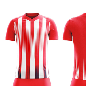 Uniformes de Fútbol de Primera Calidad con Diseño de Color Personalizado, Cuello Redondo, 100% Poliéster, Transpirables y Cómodos, Manga Corta - Product Image 3