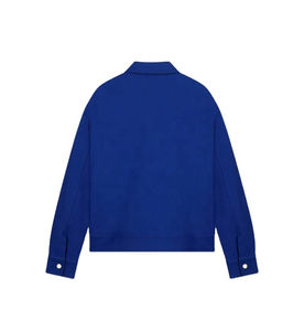 Chaqueta de Hombre con Textura de Sarga, de Alta Calidad, Personalizada, a la Moda, Casual, con Logotipo Bordado, Diseño de Manga Larga con Corte Moderno - Product Image 2