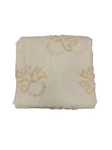 Tissu brodé en coton blanc léger et respirant de qualité supérieure pour robes de soirée et tenues de fête pour filles, disponible - Product Image 2