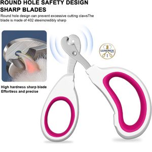 Cortauñas de Lujo de Acero Inoxidable Específico para Gatos, para Principiantes, para Conejos y Animales Pequeños con Exceso de Crecimiento de Uñas - Product Image 5