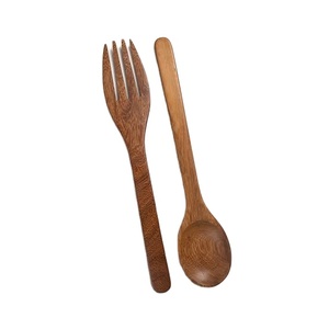 Vaisselle Cuillères de serveur Cuillère et fourchette en bois faites à la main Salade Meilleure qualité Bois par United Trade World accessoires de cuisine - Product Image 1