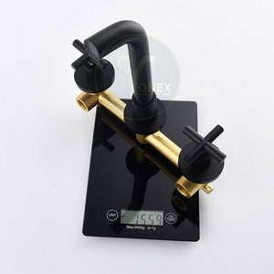 Robinet de salle de bain noir mat de luxe, robinet cascade moderne pour bain et douche, robinet mural - Product Image 3