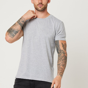 Camisetas de Algodón Orgánico Grueso con Logotipo Personalizado en el Cuello, Camisetas Personalizadas de Alta Calidad, Camiseta Extra Grande para Hombre - Product Image 1