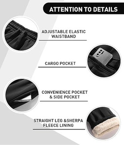 Pantalon de survêtement décontracté mi-taille en polaire avec fermeture éclair pour homme, séchage rapide, nouvelle collection, haute qualité, par Dress Sports - Product Image 5