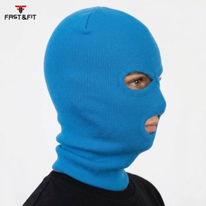 Vente en gros de balaclavas unisexes de haute qualité, nouveau design, 100% polyester, pour un usage quotidien sportif, coupe-vent, couleur noire personnalisée - Product Image 3
