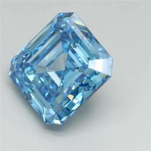 Diamante Azul de Laboratorio de 1 Quilate, Corte Asscher, Claridad VS1, Certificado IGI, Piedra Suelta para Creación de Joyería Fina de Lujo Personalizada - Product Image 3