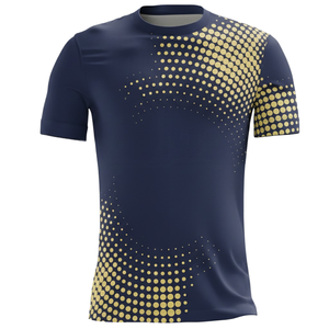 Tenue de football pour jeunes garçons, 100% polyester, maille, découpe automatisée, impression dégradée, maillot de football à manches courtes, short - Product Image 6