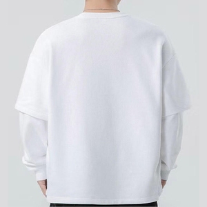 เสื้อยืดสองชั้นพร้อมรับซัมเมอร์ น้ำหนักเบา ระบายอากาศได้ดี ผ้าสวมใส่สบาย สำหรับผู้ชายและผู้หญิง สวมใส่สบายๆ ทุกวัน ตามเทรนด์ - Product Image 2