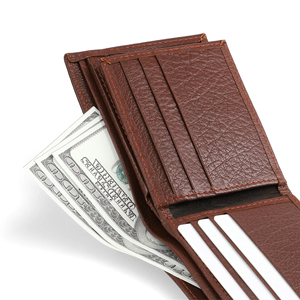 High Quality Men's Bifold <b>Wallet</b> Short Genuine Leather Luxury Multifunctional <b>RFID</b> <b>Blocking</b> Card Holder Embroidery Custom Logo - Product Image 6