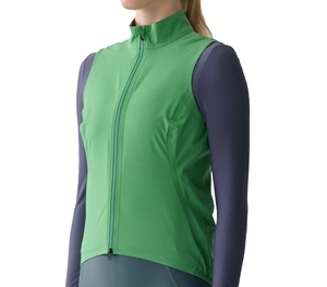 Chaleco de Ciclismo sin Mangas para Mujer, Personalizado, Color Verde, Cortavientos, de Poliéster, Ligero y Transpirable, Marca Sprint Sports - Product Image 3