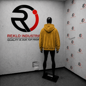 NOUVEAU SWEAT À CAPUQUE JAUNE DE QUALITÉ AVEC PANNEAU GRAPHIQUE BLEU, DESIGN OVERSIZE, IMPRESSION PAR SUBLIMATION, POLYESTER, TISSU ÉTAMPE FRANÇAISE, AUTOMNE - Product Image 4