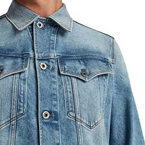 <b>Denim</b> <b>Jacket</b> for Men Stylish Custom Colors High Quality Breathable Comfortable Easy Wash Hot Selling Outerwear - Product Image 4