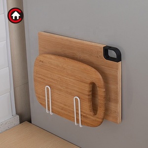 Support mural magnétique pour plateaux et sets de table, organisateur de planches à découper, étagère de rangement de cuisine pour surface métallique latérale de réfrigérateur - Product Image 5