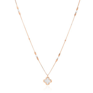 Cadena de oro rosa de 18 quilates para mujer, collar de eslabones radiantes de perfil regular de 4,21g, joyería fina minimalista elegante de lujo unisex para mujer - Product Image 3