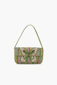 SAMI HANDICRAFTS Beaded Embroidered Lemon Stripe Cross Pattern <b>Mini</b> Bag for Strap Bohemian All Seasons Zipper Women's <b>Mini</b> Bag - Product Image 3