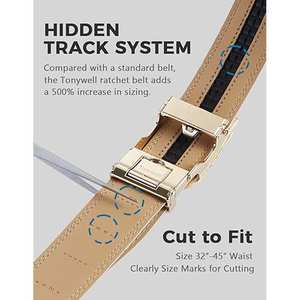 Cinturones de Cuero de Construcción Duradera para Uso Diario a Largo Plazo, Estilo Casual Clásico para Combinar con Atuendos Modernos - Product Image 2