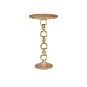 Table d'appoint en laiton de style occidental, table basse sur piétement, design minimaliste, meubles de salon, table d'appoint décorative - Product Image 3