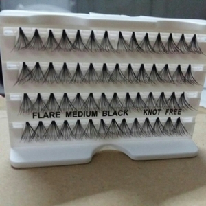 Pestañas en Racimo con Logotipo Personalizado, Bandeja Blanca, Pestañas en Racimo DIY 10p-32p, Curvatura C, Longitud Mixta 8-16mm, Muy Suaves, Venta al por Mayor - Product Image 2