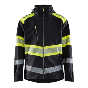 Chaqueta de Seguridad Deportiva Unisex para Hombre, con Capucha, de Lona, Impermeable, Transpirable, de Alta Visibilidad, Reflectante, con Logotipo Personalizado, para Trabajo al Aire Libre - Product Image 5