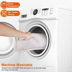 เบาะรองคอไฟฟ้า22.4x16.3in ขนาดใหญ่แผ่นความร้อนถ่วงน้ำหนักสำหรับไหล่การตั้งค่าอุณหภูมิ6ระดับ4จับเวลาอุปกรณ์ระบายความร้อน - Product Image 4