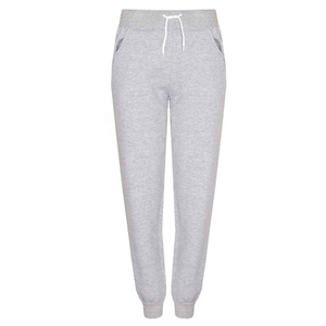 Women's Pink Cotton Tracksuit <b>Pants</b> With <b>Black</b> Side Stripes Drawstring Waist Casual Full Length Solid Color Spring Wear - Product Image 3