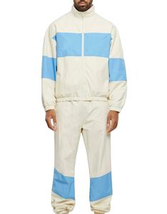 Coupe-vent décontracté personnalisé pour hommes 100% coton polyester taille plus ensemble de jogging veste technique imprimée sport cargo fabriquée - Product Image 6