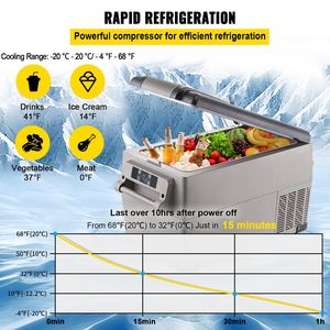 Portatile 37 quarti (35 litri) 12 Volt auto frigorifero doppia zona 12/24v DC 110-240v AC App Control (-4 °F ~ 68 °F) per il campeggio - Product Image 4