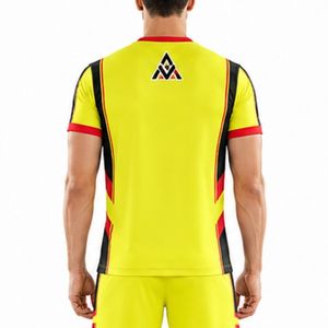 Service OEM – Nouveau design de maillot de football court 100 % polyester sublimé, séchage rapide, antibactérien, respirant, haute performance – Vente chaude - Product Image 2