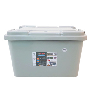 High-quality PP Plastic Storage Bins Tight-fitting Lids Reinforced <b>Corners</b> 90L Capacity Modern Design for Clothing Bathroom Food - Product Image 4