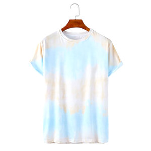 Camisetas Tie Dye Modernas al por Mayor para Hombre, Camisetas de Algodón Lisas de Moda, Estilo Urbano Informal de Verano, Impresión Personalizada, Suministro al por Mayor - Product Image 6