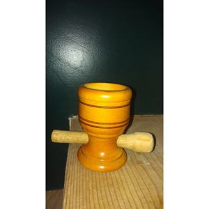 Mortero y Maja de Madera de Acacia, Herramienta de Madera Maciza para Moler Hierbas y Especias - Product Image 5