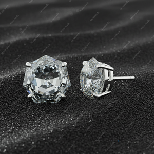 Diamant de laboratoire certifié IGI GIA, forme heptagonale moderne, DE VVS VS1 HPHT CVD, diamant en vrac pour bijoux, vente en gros - Product Image 2