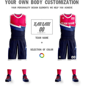 ชุดบาสเก็ตบอล ชุดทีม ชุดกีฬา โลโก้สั่งทำ OEM พิมพ์ลายแบบ Sublimation ชื่อทีมสั่งทำ ผ้าระบายอากาศ ชุดยูนิฟอร์ม - Product Image 3