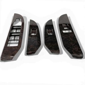 Juego de 4 Cubiertas Decorativas para el Panel de Interruptores de Ventanas, para GMC Yukon Denali, Chevrolet Tahoe y Suburban 2007-2009, Reemplazo OEM, Color Madera Oscura - Product Image 4