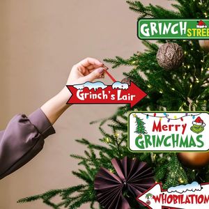 18 Pezzi Decorazioni Natalizie dell'Albero di Grinch, Ornamenti di Carta da Appendere di Whoville, Palline Decorative Natalizie di Wint - Product Image 2