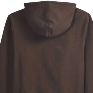 Mens Relaxed Fit Pullover Hooded Sweatshirt <b>Brown</b> Color Soft <b>Fleece</b> Hoodie Casual Long Sleeve Warm Comfort Streetwear Winter - Product Image 4