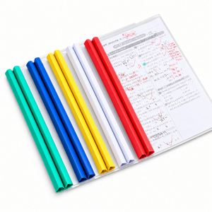 A4 Sliding Bar PP Clear Thick Document <b>Folder</b> With Large Capacity <b>for</b> <b>School</b> and Office - Product Image 3