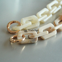 Collier en chaîne de résine contemporain, bijoux de mode chics pour femmes, accessoires élégants pour un look moderne, Tradebyd