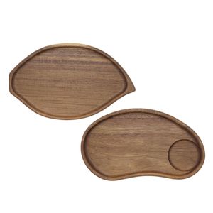 Stylish Wooden Serving Tray with Handles Printed <b>for</b> Tea Coffee Breakfast Snacks Home Decorative <b>Kitchen</b> Tray - Product Image 1
