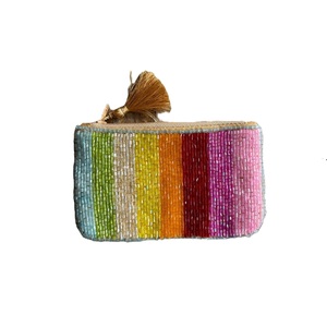 Stylish Handmade Embroidery Glass Seed Beads Customizable Coin Pouch for Girls Fashion Bohemian Travel <b>Small</b> Wallet Case - Product Image 5