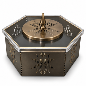 Caja de Chocolate de Madera y Metal con Diseño Grabado del Día Nacional de Qatar, Ideal para Eventos y Regalos Premium, Tamaños y Colores Personalizables - Product Image 4