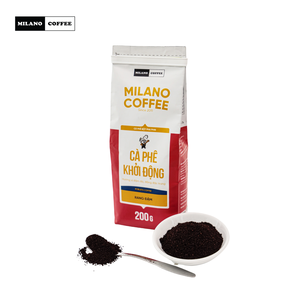 Café Milano Vietnam Robusta Torréfaction Intense Café Moulu 0,2 kg Saveur Amère Haute Qualité Origine Dak Lak - Product Image 1