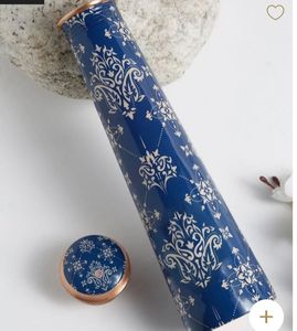 Bouteille d'eau en métal à motif floral, thermos portable pour les voyages - Product Image 4