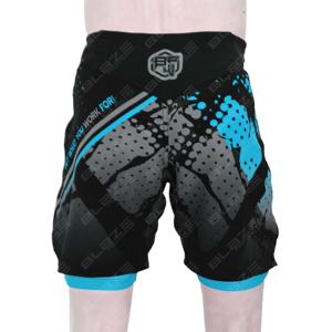 Pantalones Cortos Híbridos Blaze Fight Wear con Logotipos Personalizados, Pantalones Cortos de Doble Capa 2 en 1 para Lucha, MMA, BJJ, Grappling, Tela Microelástica - Product Image 4