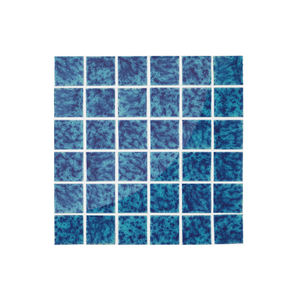 Azulejos de Porcelana Modernos al por Mayor, Mosaico Craquelado, 300x600mm, Azulejos Esmaltados Azul Agua para Piscina - Product Image 5