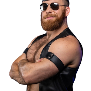 Brazalete de Cuero Ancho para Hombre, Cuero Genuino de Primera Calidad, Ajustable, Estilo Minimalista, para Usar en Clubes - Product Image 4