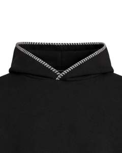 Sudadera con Capucha Negra Oversize para Hombre, con Bolsillo Canguro, Estilo Urbano, Gruesa, Informal, para Invierno, Fabricante OEM - Product Image 5