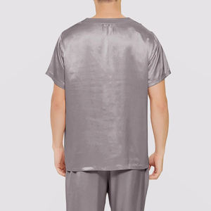 Fashionable Breathable Plus Size Summer Winter Luxury Casual Elegant <b>Men's</b> Sleep Wear Set High Quality Polyester/Cotton - Product Image 6