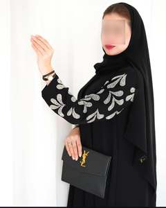Venta al por Mayor de Abayas de Seda Satinada Hechas a Mano, Hermosas y Modestas, Estilo Dubai, Ropa Tradicional Islámica para Mujer, Ligera, para Ramadán - Product Image 6